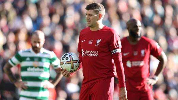 Liverpool Legends 2-0 Celtic Legends: Gerrard & Gonzalez seal victory for Reds