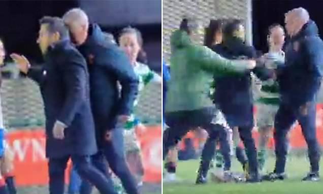 O** F*** derby CHAOS as Celtic women’s boss Fran Alonso is HEADBUTTED by Rangers coach