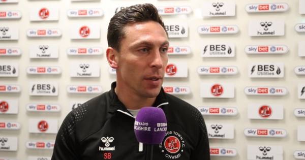 Scott Brown slams Fleetwood official ‘who couldn’t wait to get flag up’ as Gary Caldwell’s Exeter City snatch late goal