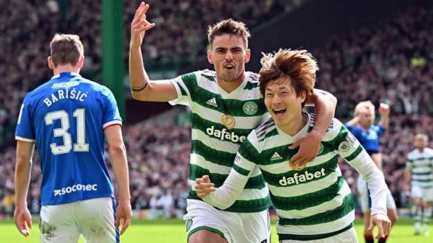 Celtic 3-2 Rangers: Kyogo double helps Ange Postecoglou’s side go 12 points clear