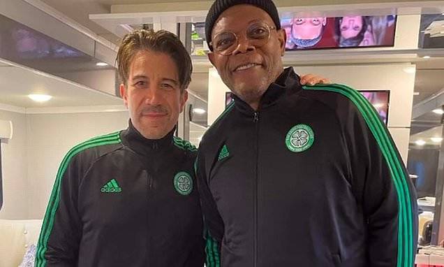 Samuel L Jackson ditches Rangers for rivals Celtic as he poses in tracksuit ahead of O** F*** derby