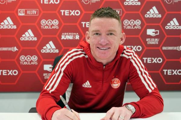 Former Celtic man Jonny Hayes signs new Aberdeen contract