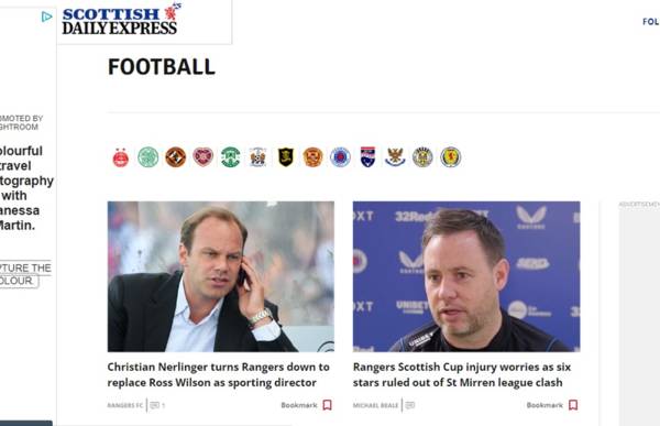 Time stands still at Scottish Daily Express football