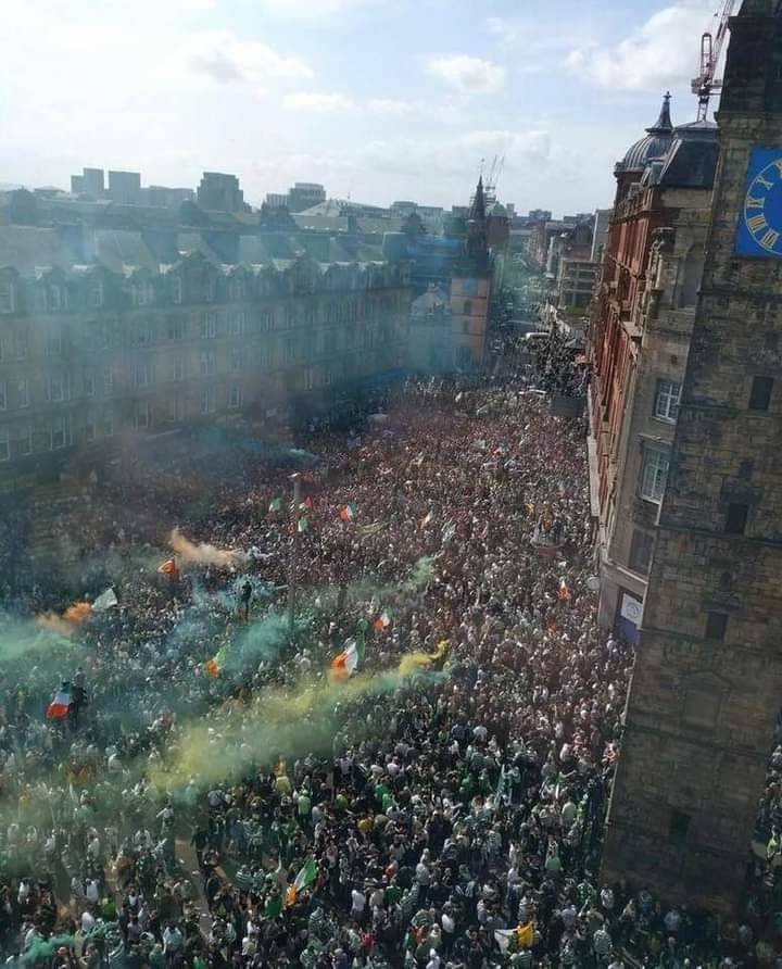 Photo Of The Day: Celtic Fans Celebrate League Title In Glasgow