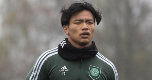 Reo Hatate and Jota pictured in Celtic training as Hoops handed major pre Rangers boost