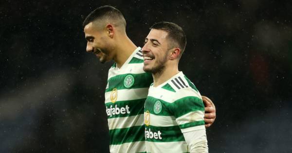 Old Celtic faces join Rangers victory celebrations as Giorgos Giakoumakis posts ‘Oh my Treble’