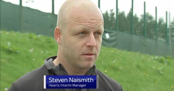 Steven Naismith brands Celtic title party chance ‘irrelevant’ as Hearts interim boss admits ‘big benefit’ in push for third