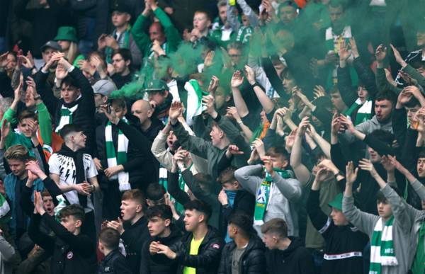 Hibs fans join in Coronation protests