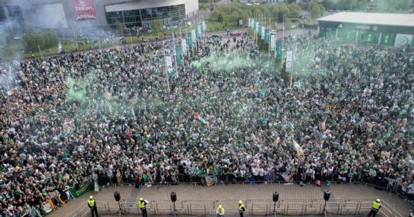 12 best Celtic title pictures as Kyogo gets the party started while thousands descend on stadium for celebrations