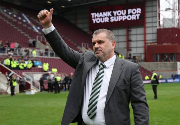 The Carpenters salute Ange Postecoglou as the champions return to Celtic Park