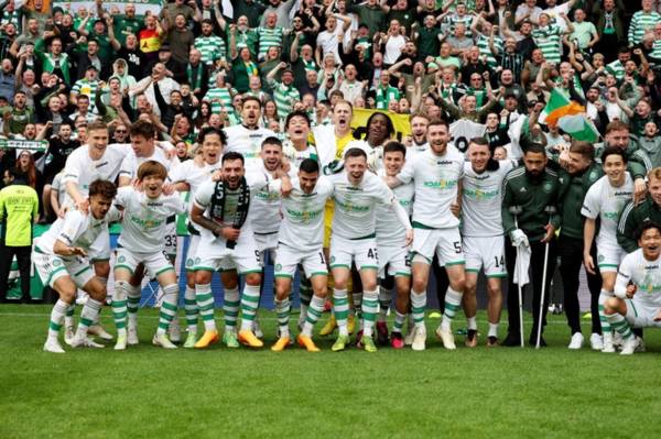 Video: Excellent post-match footage from Celtic’s title win at Tynecastle