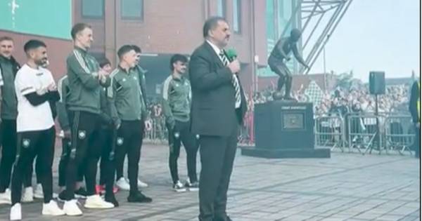 Ange Postecoglou’s Celtic title address to fans as he signs off with his famous ‘We Never Stop’