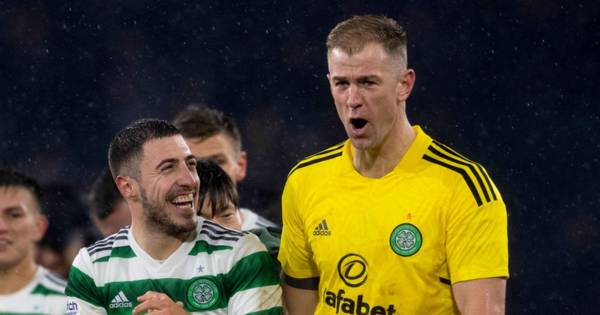 Josip Juranovic sends Celtic No1 Joe Hart simple one word reply after champions celebration post