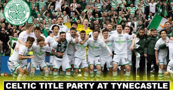 Unique Celtic title party view as Ange Postecoglou’s side celebrate at Tynecastle