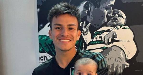 Alexandro Bernabei shows off Celtic colours in touching family snap as Argentine star ‘proud’ of Parkhead success