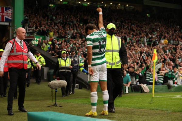 Watch: Celtic-mad Dom Thomas recreates iconic Jota celebration after stunning solo goal