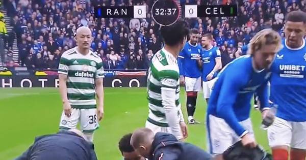 Todd Cantwell explains Celtic water bottle spat after Reo Hatate snub in Rangers clash