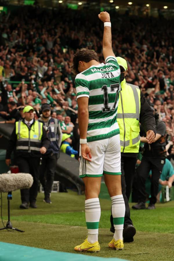 Jota give’s a shout-out to Celtic teammate for his part in the award-winning goal v Rangers