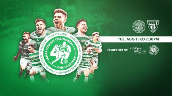 Charities to benefit as Athletic Club honour James Forrest in fantastic testimonial match