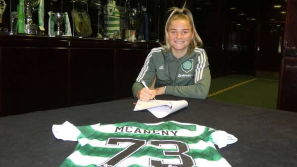 Maria McAneny signs first professional deal with Celtic