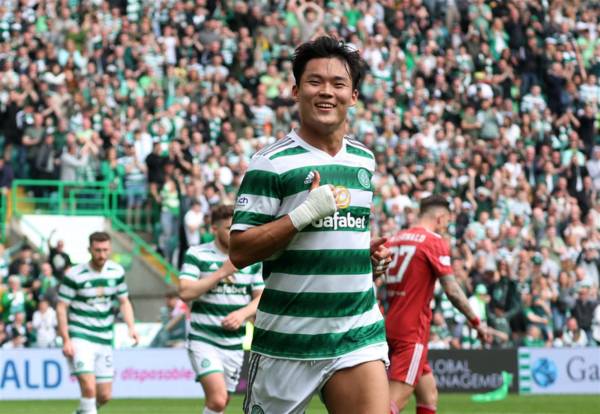 Watch the brilliant fan-cam as Jota tees up Oh for Celtic goal number five