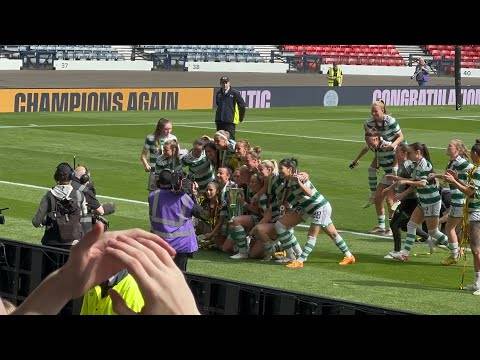 The Moment Celtic Women Beat Rangers 2-0 in the Cup Final!!!! ￼