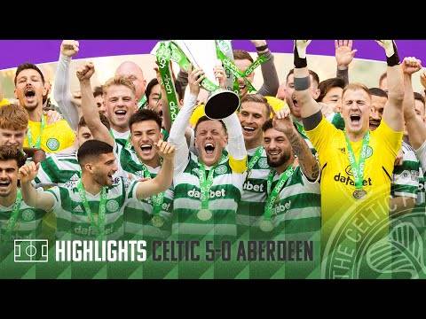 Highlights | Celtic 5-0 Aberdeen | The Champions lift the Premiership trophy in Paradise! 🏆🍾