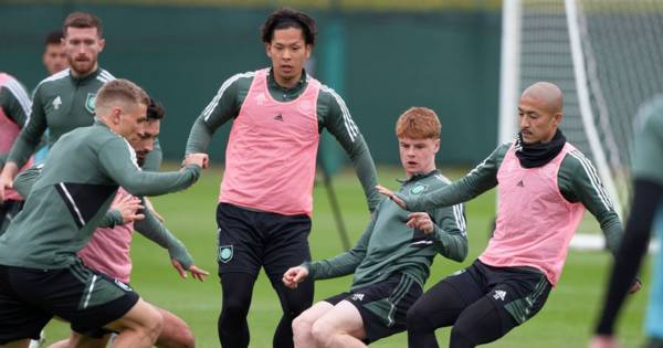 Celtic training pictures as Ange Postecoglou looks relaxed despite Spurs talk ahead of Hampden final