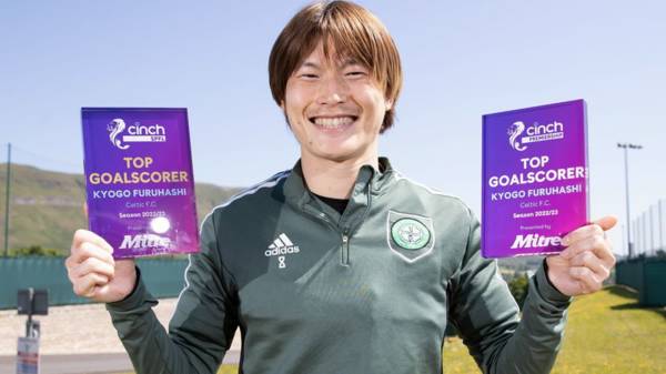 He shoots, he scores! Kyogo is Scotland’s top goalscorer of the season