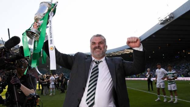 Ange Postecoglou coy on Celtic future after Scottish Cup triumph and domestic treble