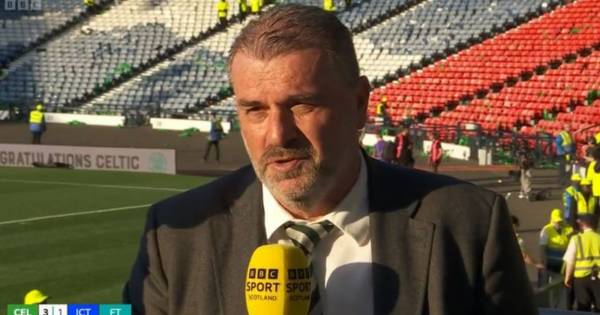 Ange Postecoglou responds to question over Celtic future next season amid Tottenham links