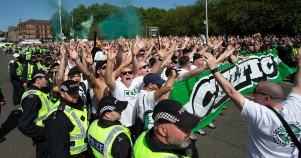 In Pictures: Celtic fans march from Glasgow Green to Hampden ahead of Scottish Cup Final