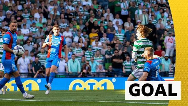 Kyogo Furuhashi gives Celtic the lead at Hampden in Scottish Cup final