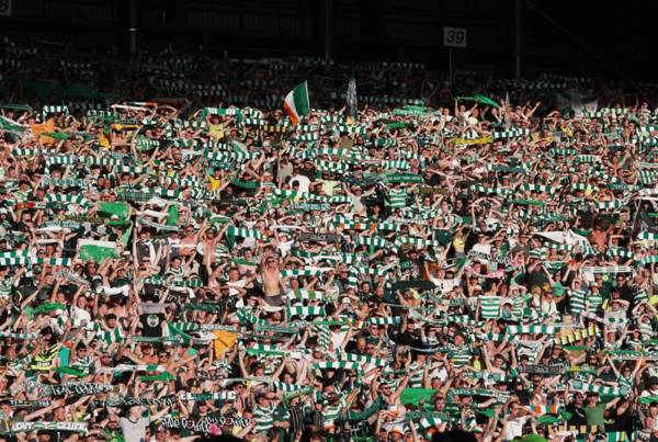 Watch the scenes at Celtic Park as the Treble Winners are welcomed home by thousands of fans