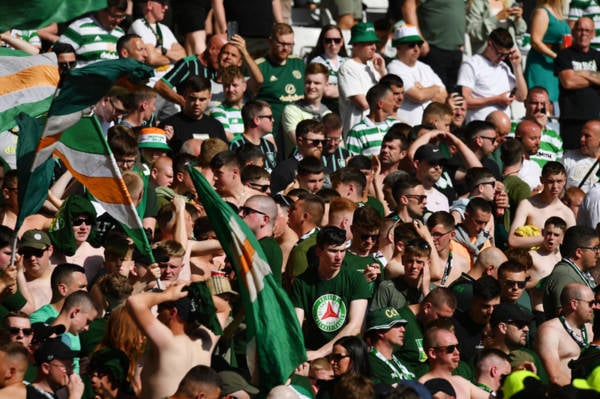 Superb footage of Celtic support’s march to Hampden and Treble celebrations emerges