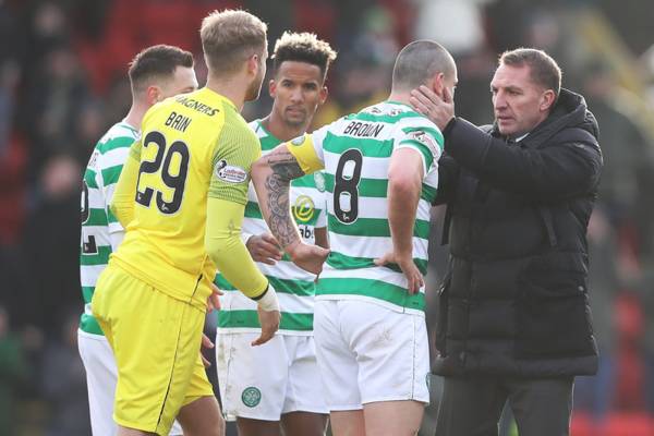 Report: Senior Celtic figures regard Scott Brown as a future manager amid Brendan Rodgers links