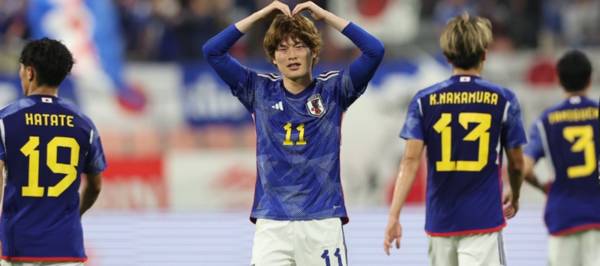 Video: Kyogo scores brilliant header for Japan