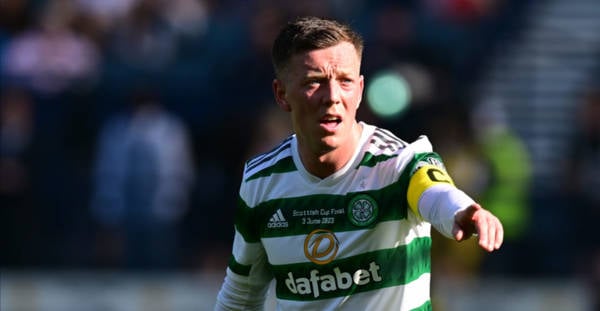 Callum McGregor reacts to the return of Brendan Rodgers to Celtic