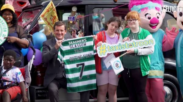 Video: Celtic Foundation make £7k donation to Taxi Outing Fund