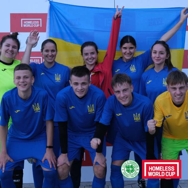 Celtic support Ukraine’s journey to the Homeless World Cup