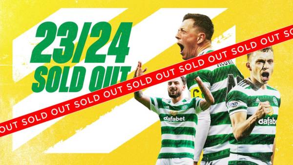 2023/24 Season Tickets sold-out