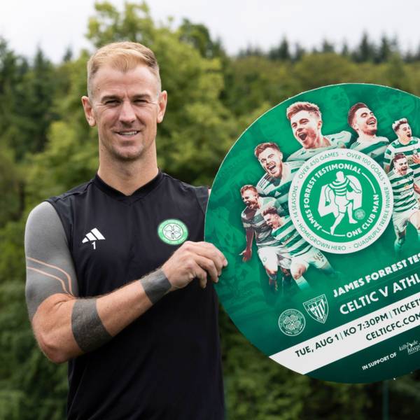 Joe Hart hails testimonial for James Forrest