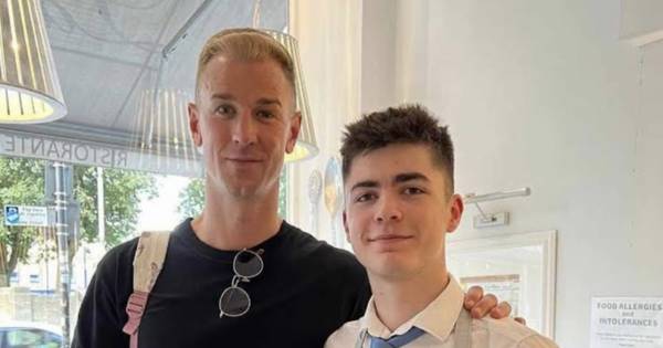 Celtic star Joe Hart pictured in Glasgow restaurant as Hoops keeper takes trip down Torino memory lane