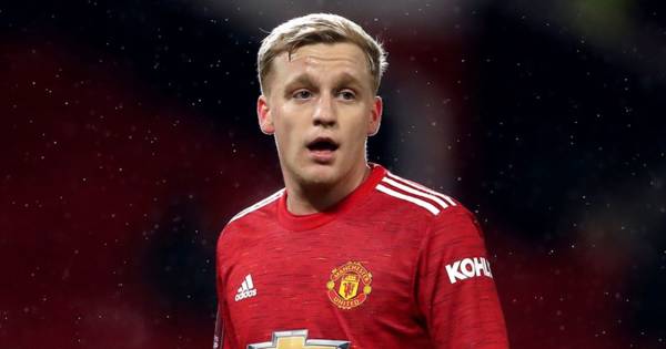 Donny van de Beek Celtic transfer link shot down as no contact made over Manchester United ace