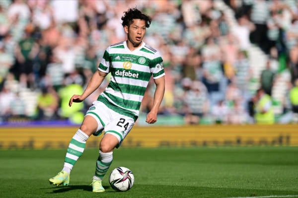 Tomoki Iwata reacts as Yokohama F Marinos make Celtic transfer announcement