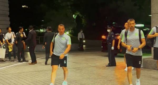 Video: Celtic arrive in Yokohama ahead of pre-season fixture