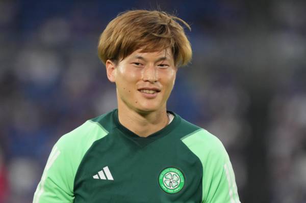 Kyogo Furuhashi comes in to his own after being asked about Celtic by Japanese reporter