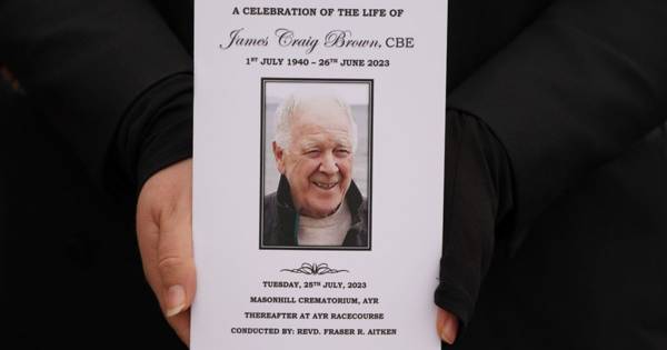 Craig Brown celebrated in star-studded funeral as former Celtic player Murdo MacLeod joins mourners