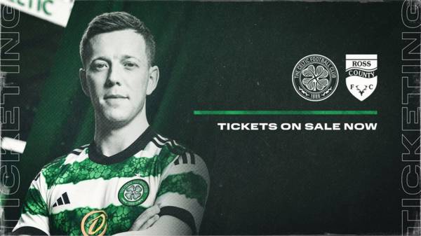 Tickets for Celtic v Ross County on sale now