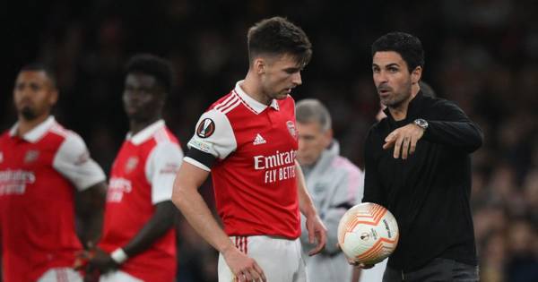 Mikel Arteta pours cold water on Kieran Tierney Arsenal transfer exit as ex Celtic star ‘huge benefit’ for team